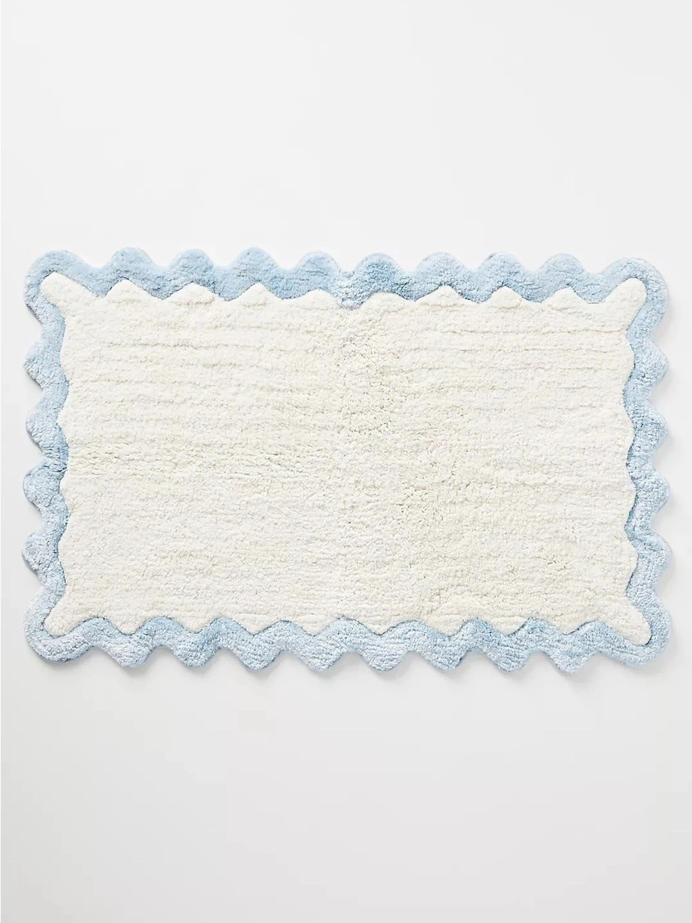 Maeve by Anthropologie Scalloped Cotton Bath Mat NWT